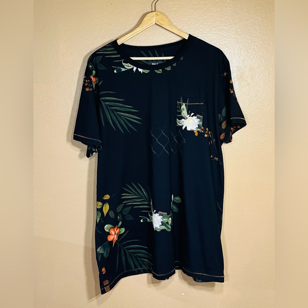 Floral Black T-Shirt